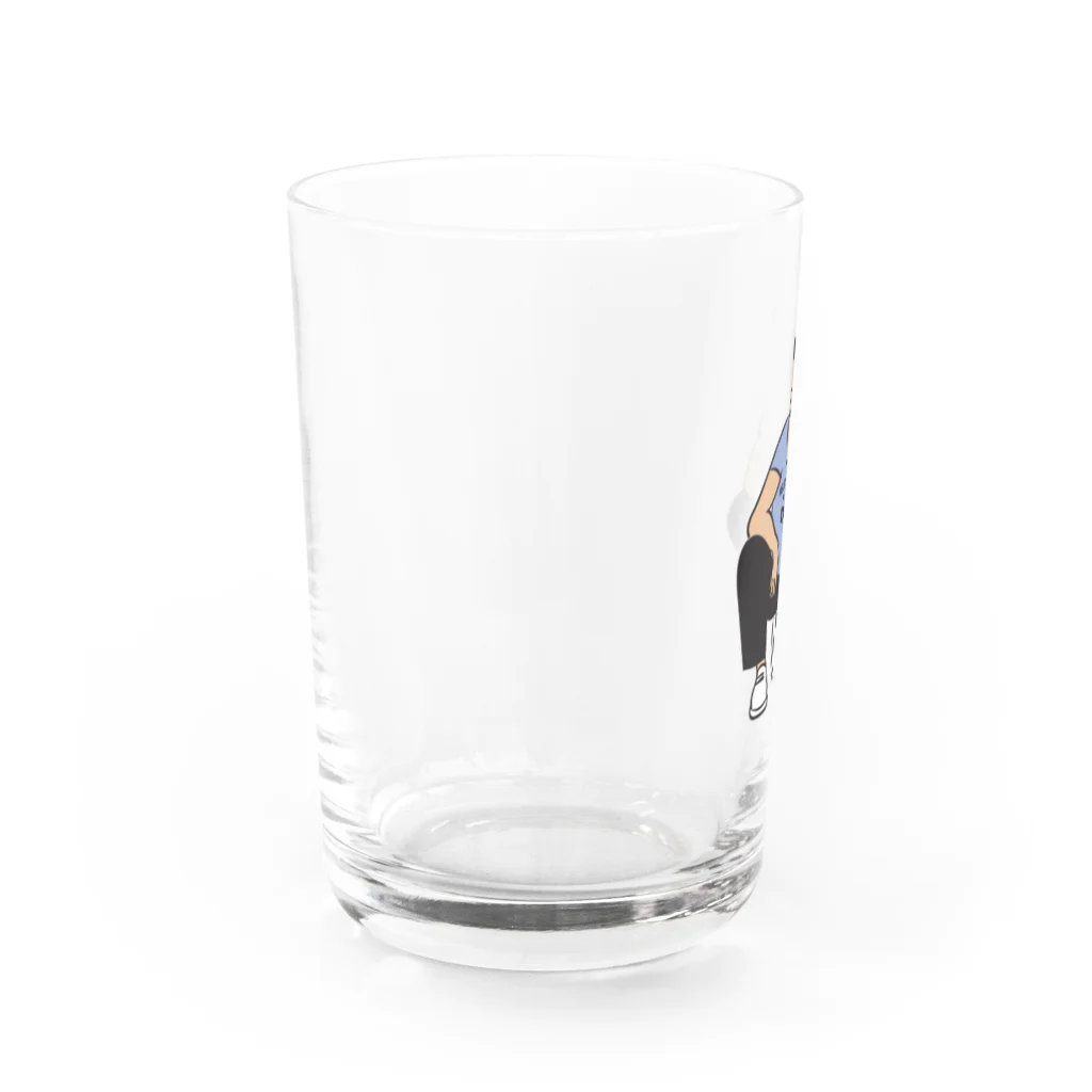 kumixmixのお寿司食べたいおじさん Water Glass :left