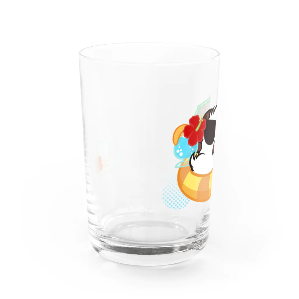 サメノのレイニー　サマーバケーション Water Glass :left