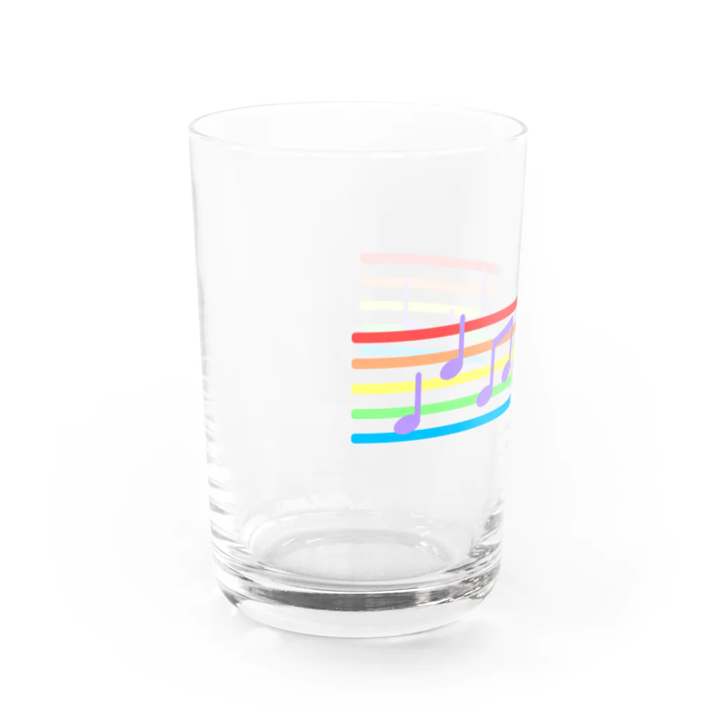 A33のレインボープライド　メロディー Water Glass :left