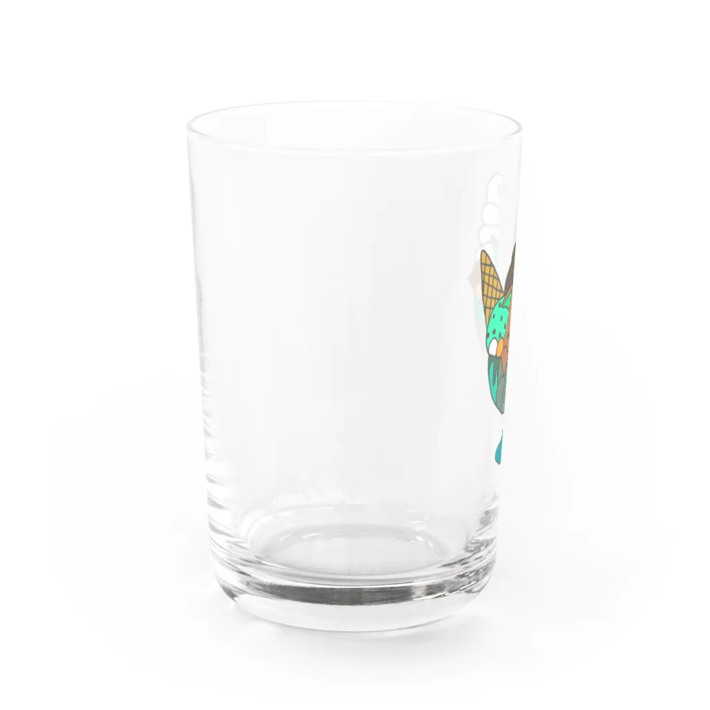 ちょこぼく！のちょこみんパフェ Water Glass :left