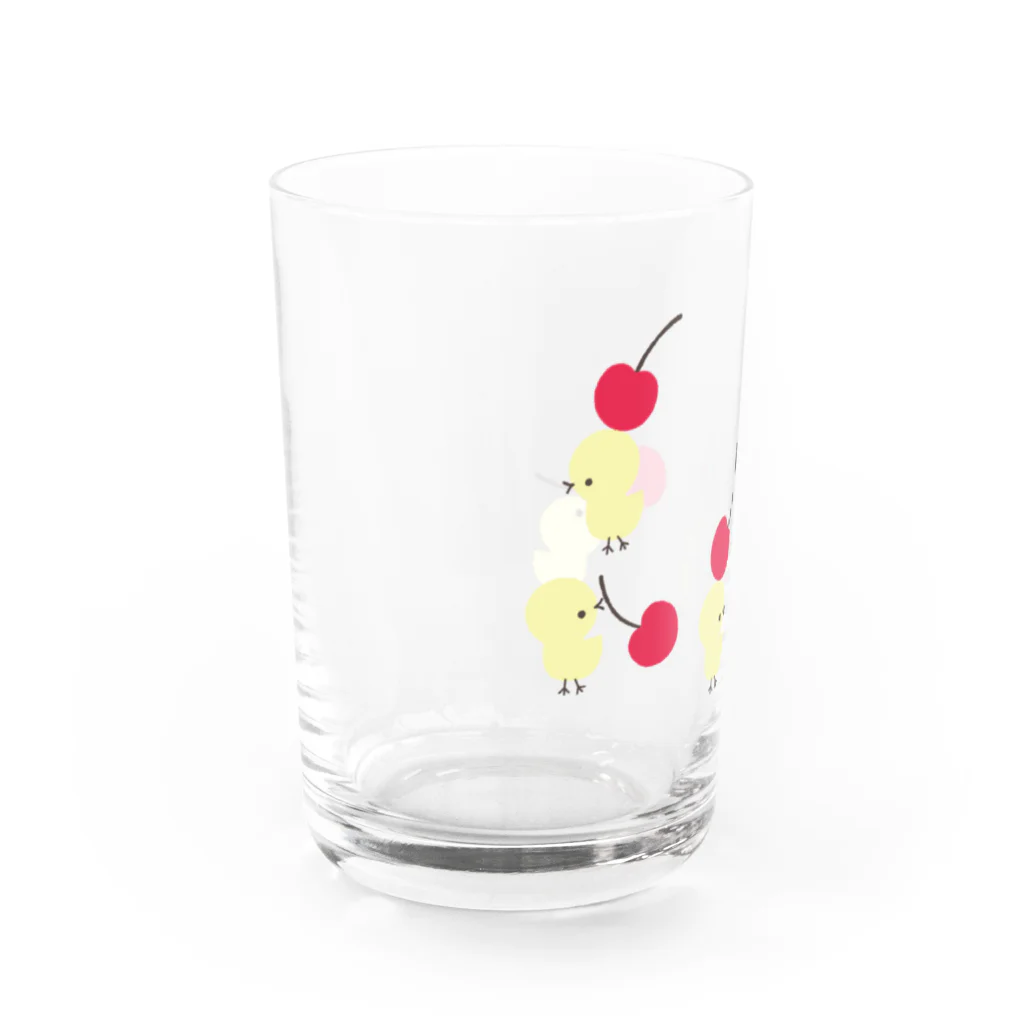 sumiのチプチプとサクランボ Water Glass :left