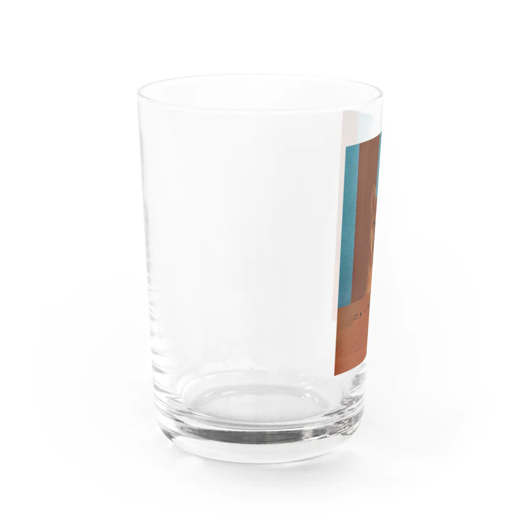 どんどことまぐろの『ニャーて鳴いたろか？』 Water Glass :left