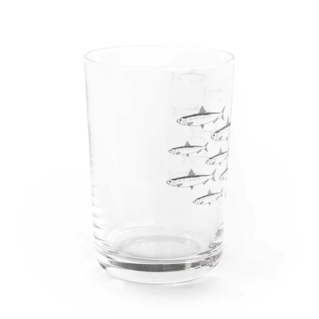 ただの釣り好きのマイワシの群れ Water Glass :left