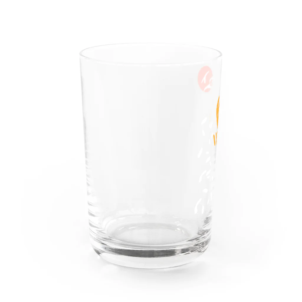 Siderunの館 B2の和デザインな烏(白) Water Glass :left