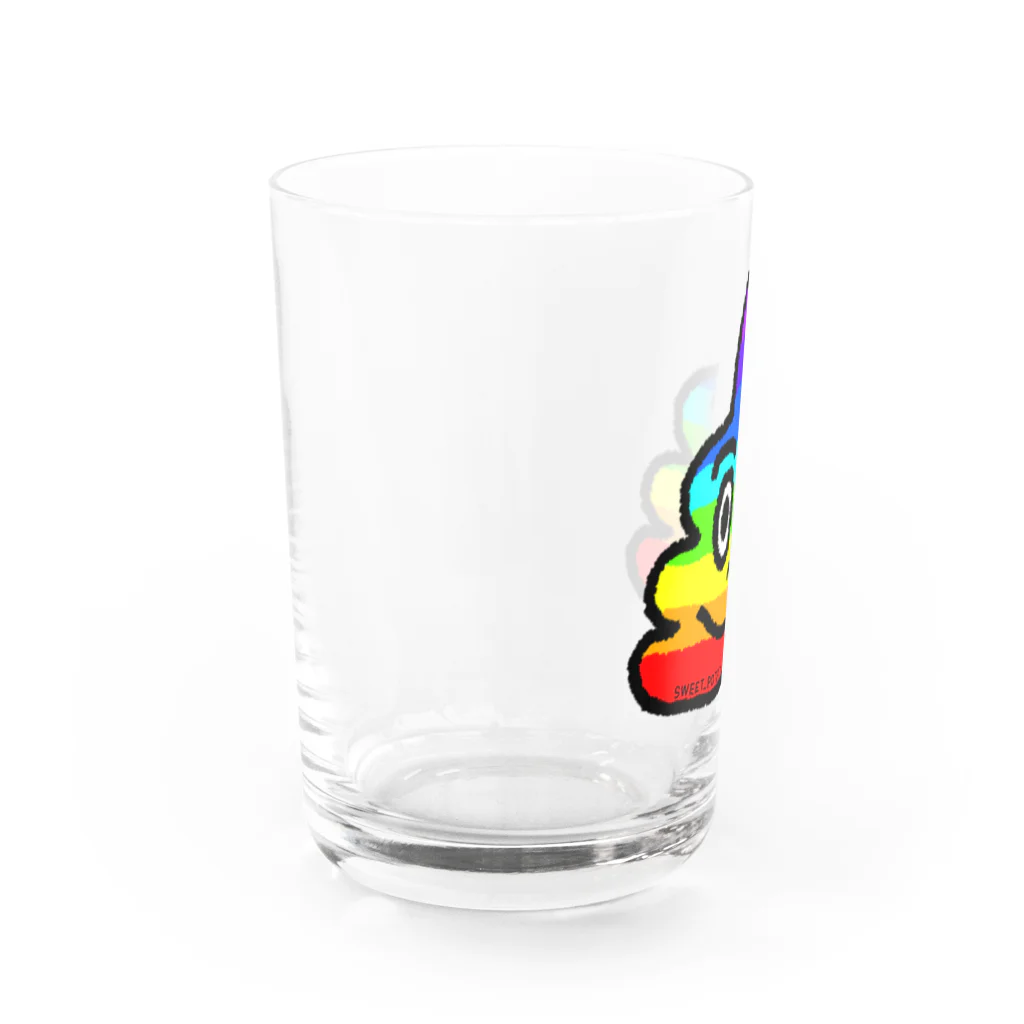 さつまいもおもしろグッズSWEET_POTATOのにじいろうんちグラス Water Glass :left