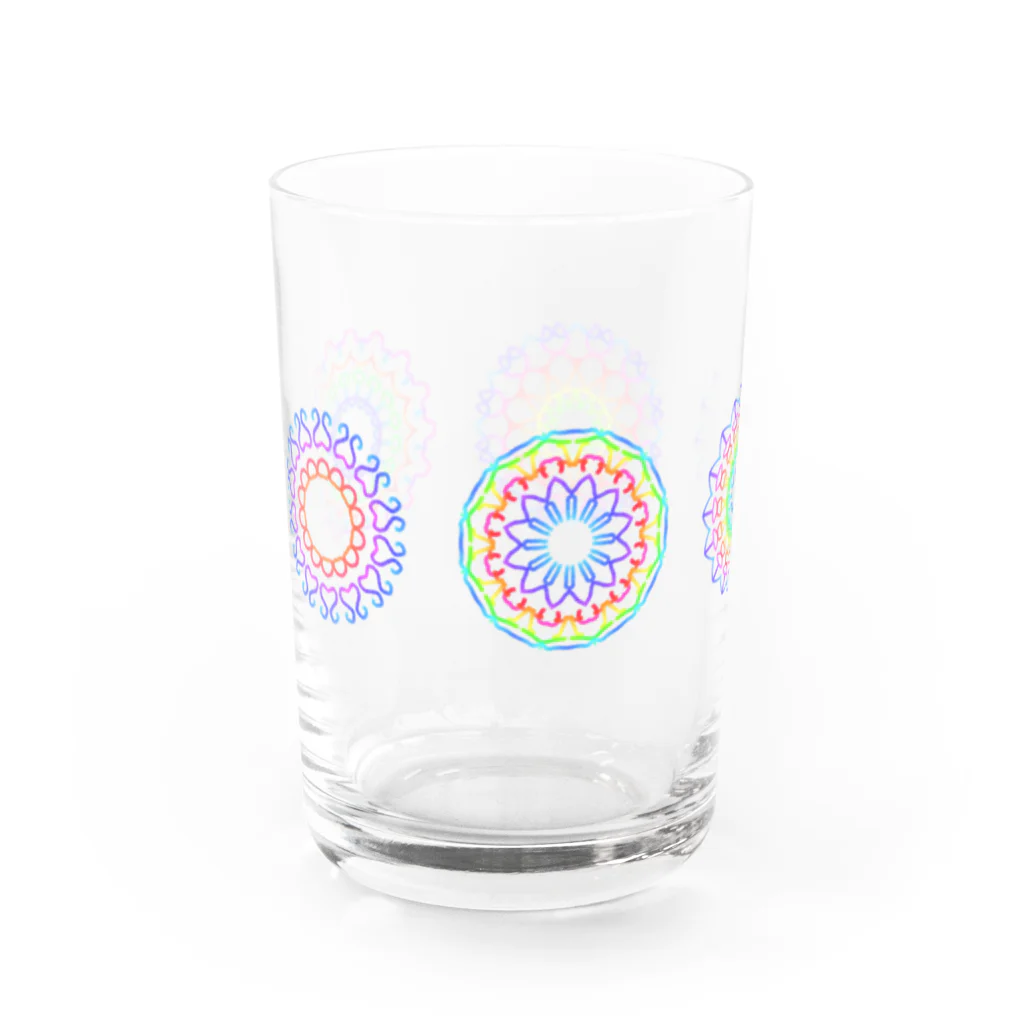 sol-laの５つのカレスコの花 Water Glass :left