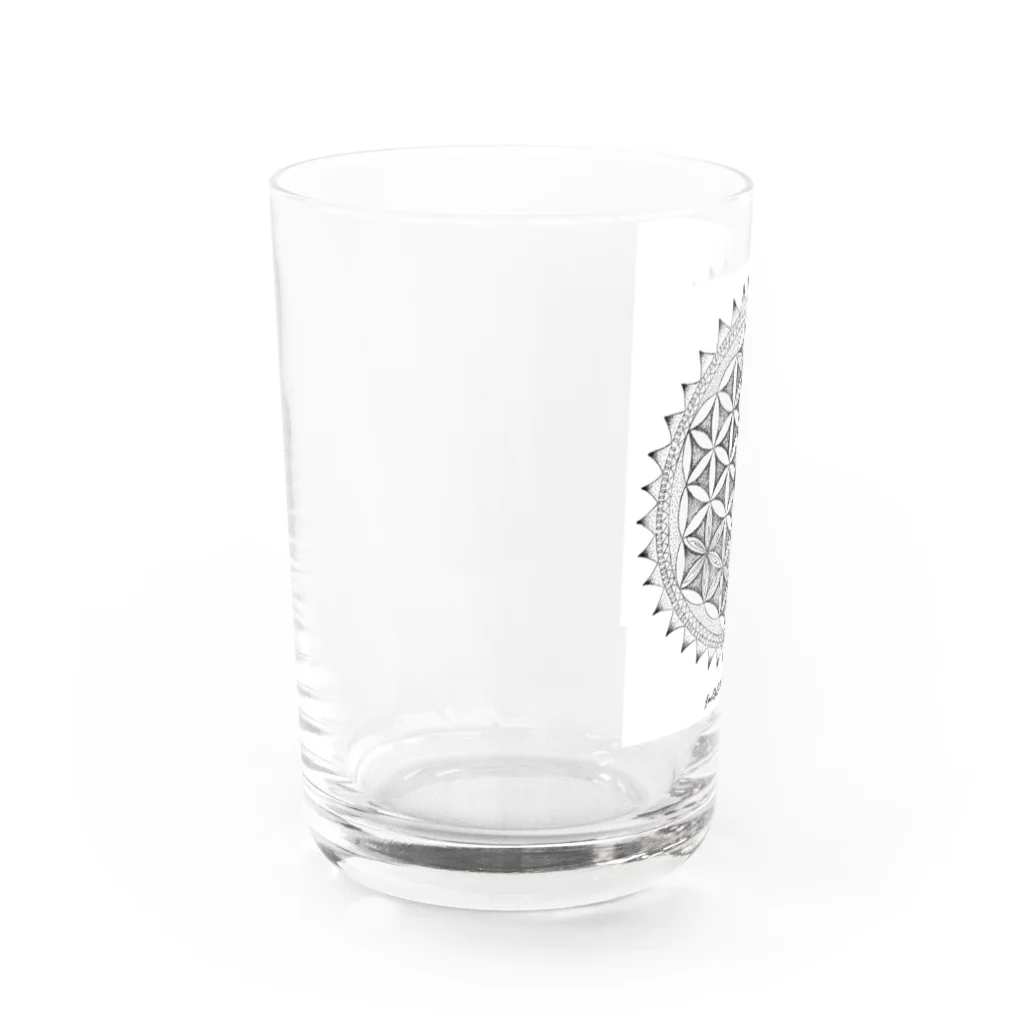 JonSpCaのフラワーオブライフ「はなまんだら」 Water Glass :left