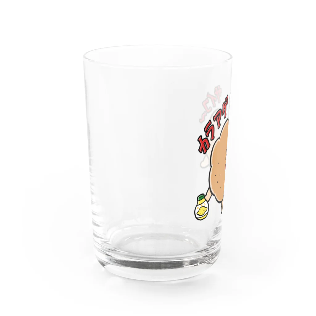 ボビコのカラアゲサイコー Water Glass :left