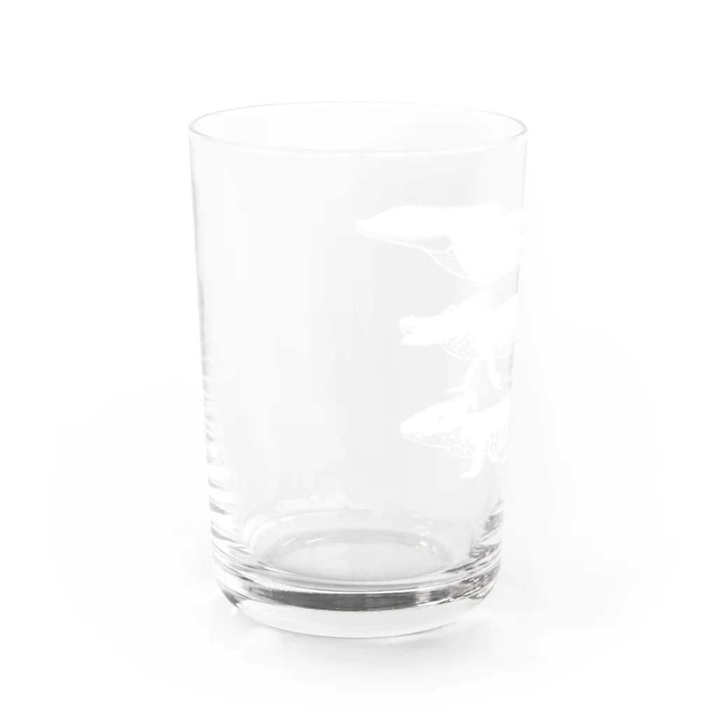 segasworksのワニワニワニさん（白） Water Glass :left
