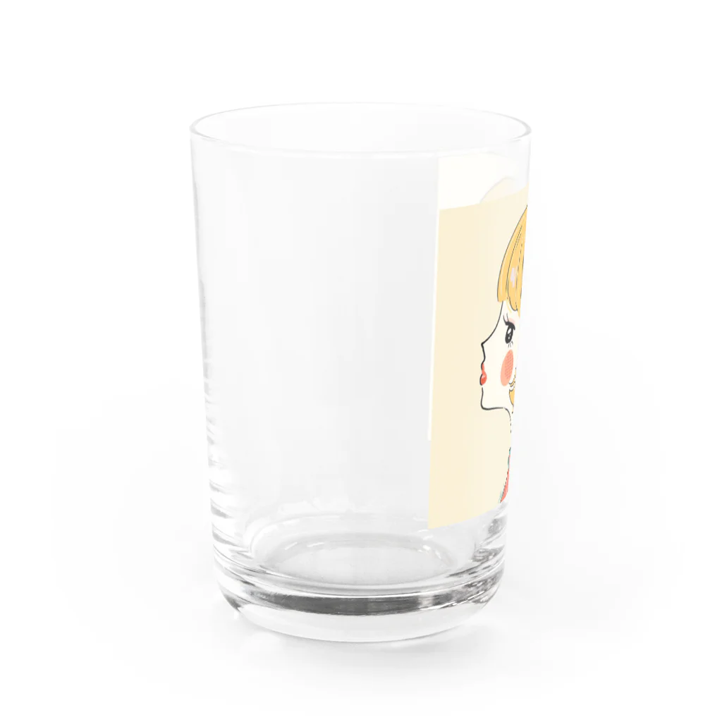 無糖 きな子のピアッシング Water Glass :left