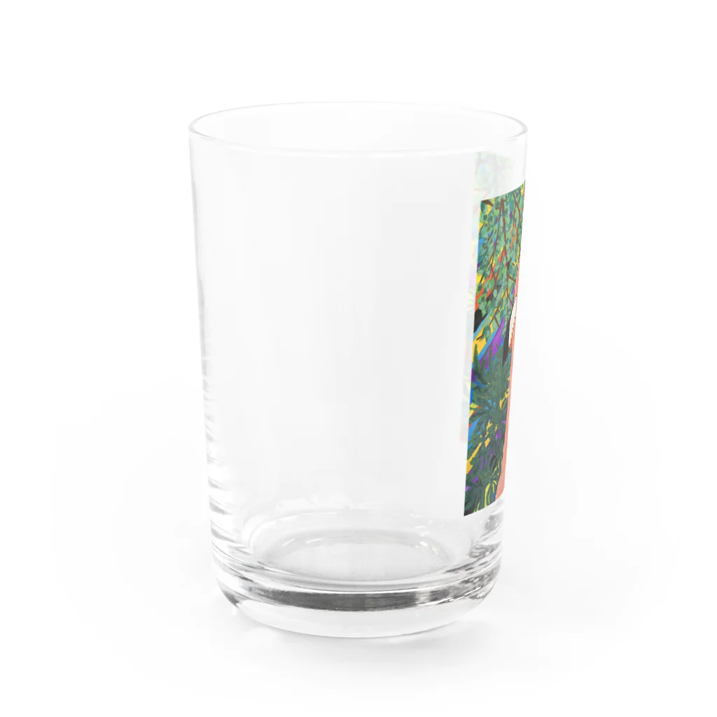 片倉のフラミンゴ Water Glass :left