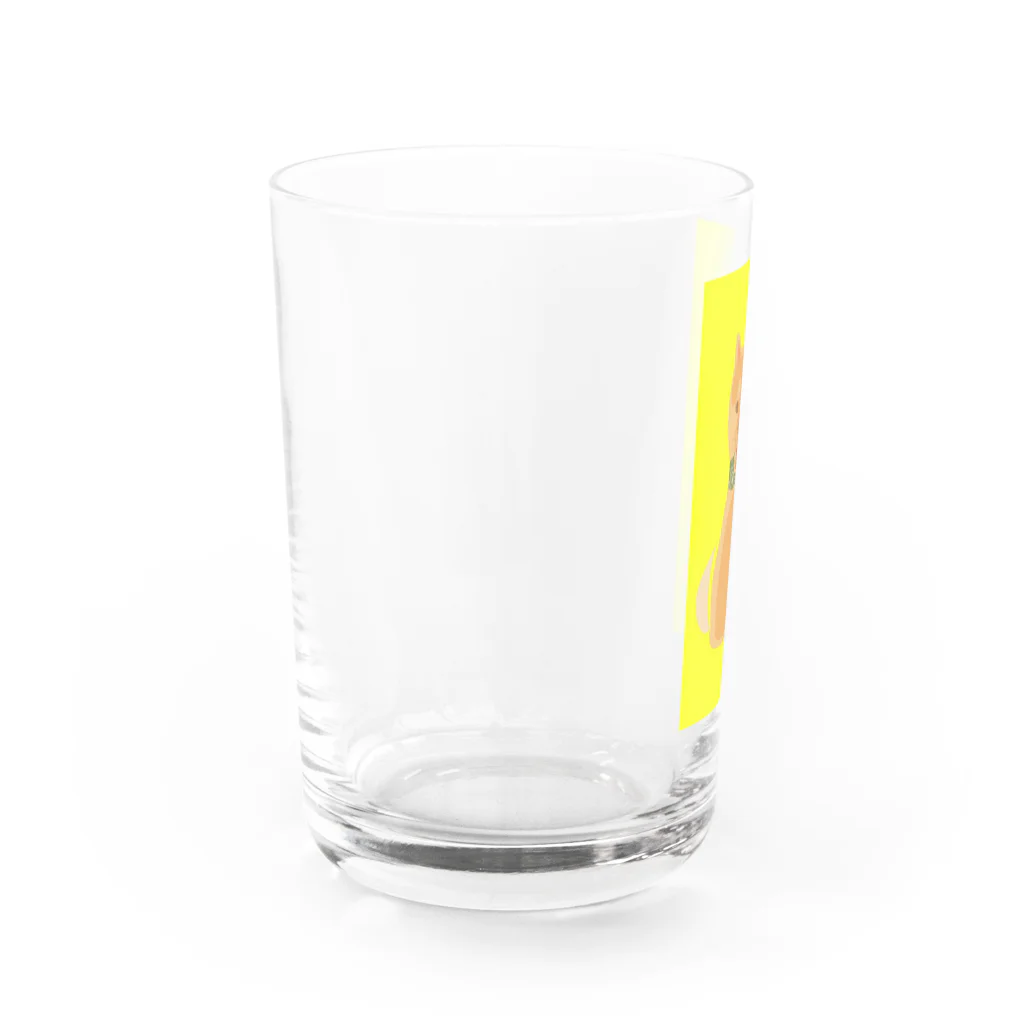 N-deco*のシバちゃん Water Glass :left