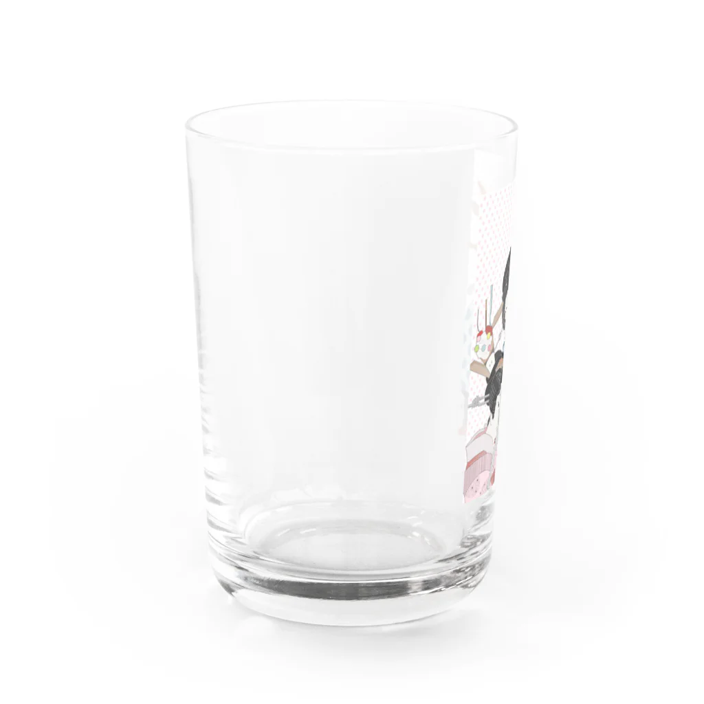 keeeeeep smilingののせるな危険🍨 Water Glass :left