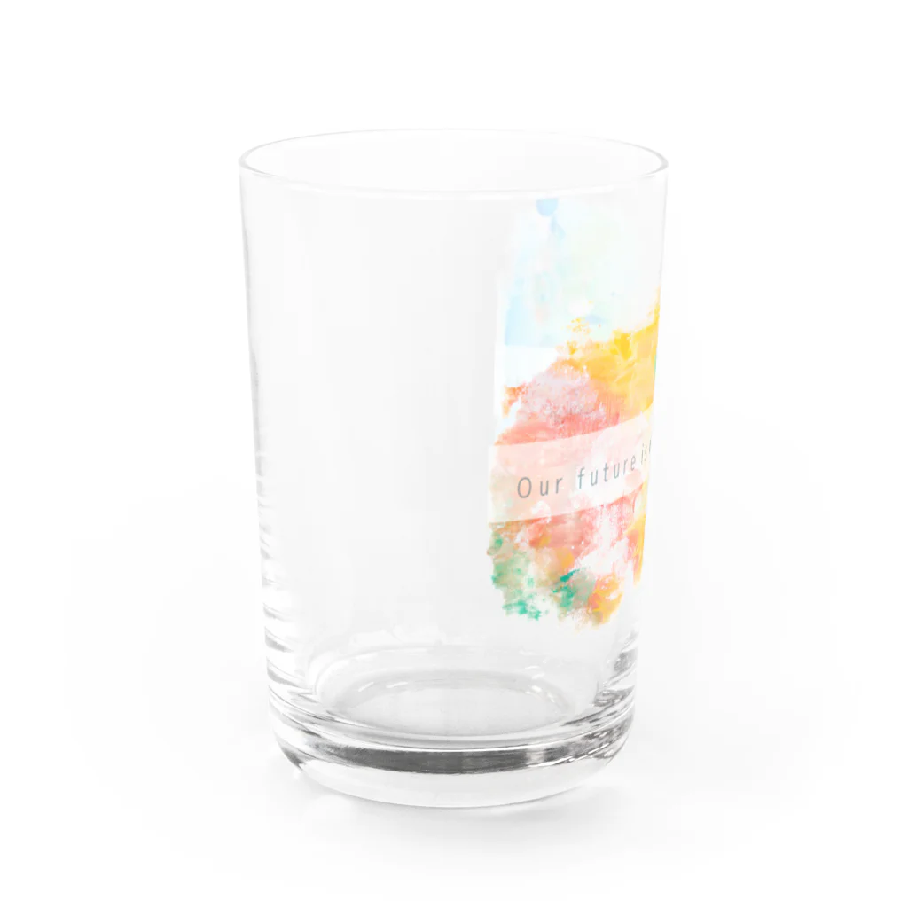 SHINOCHIKA.artworksの僕たちの未来は色鮮やかな世界 Water Glass :left