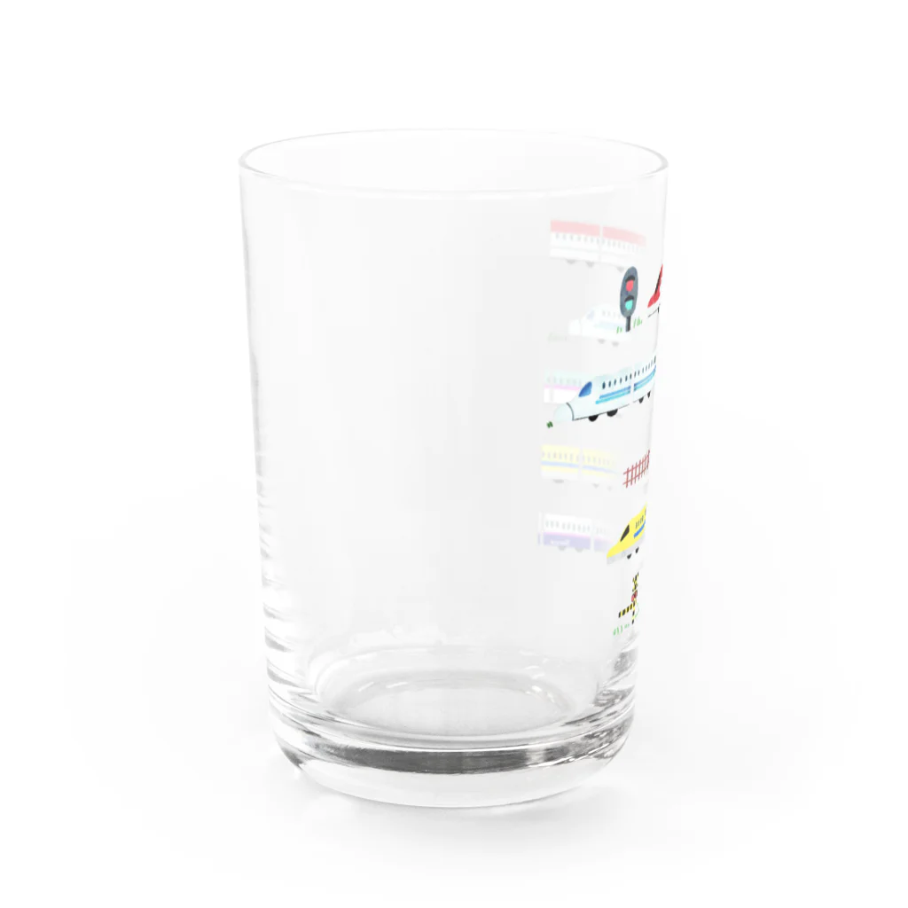 SHINOCHIKA.artworksの大好き！新幹線's Water Glass :left