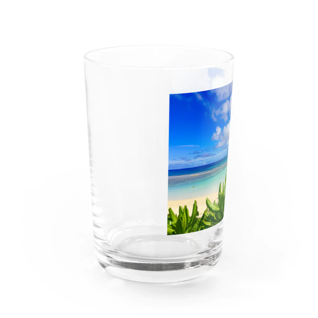 mizuphoto galleryのHealing of blue Water Glass :left