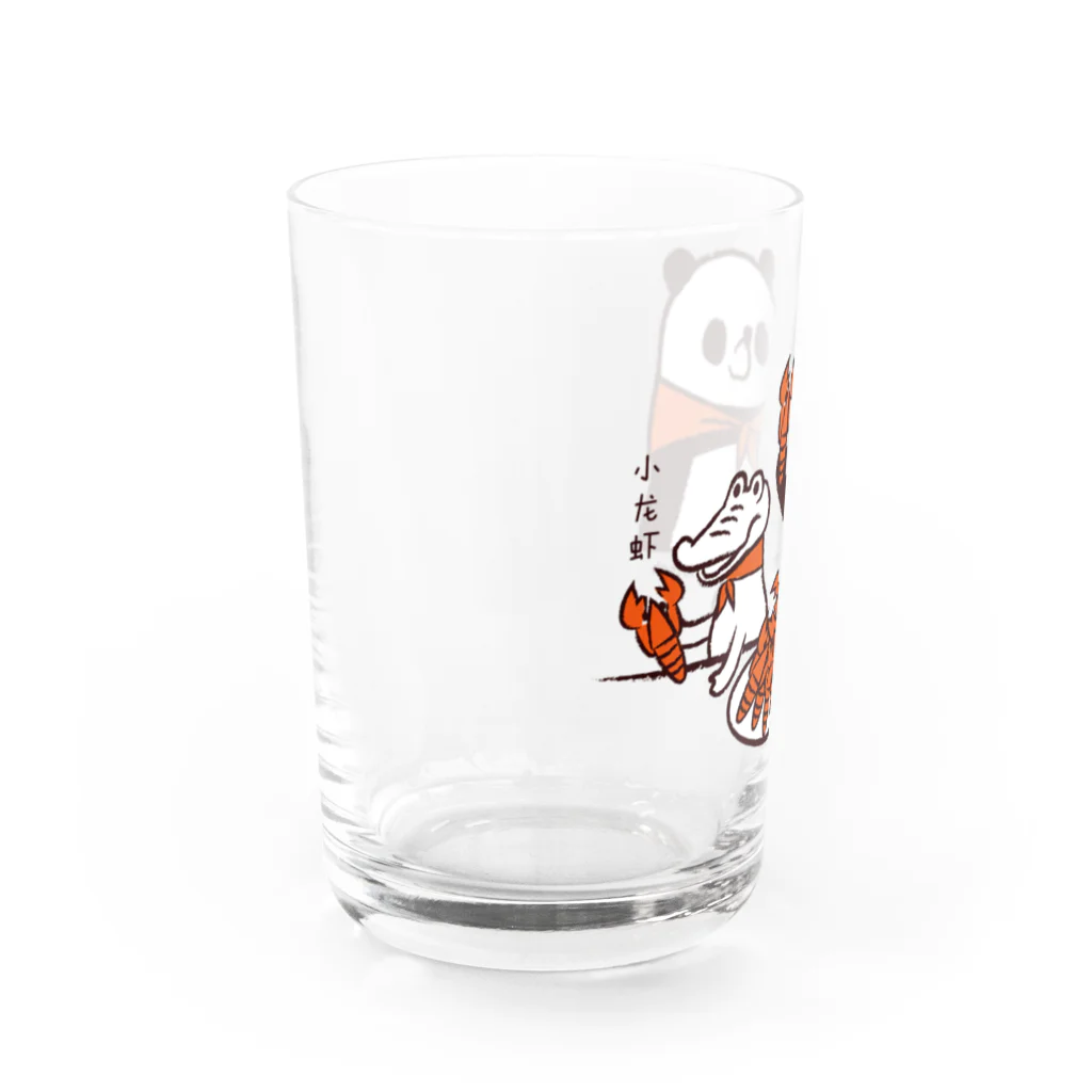 キッチュのパンダのおはなし　ザリガニ食べよ！パンダとワニ Water Glass :left