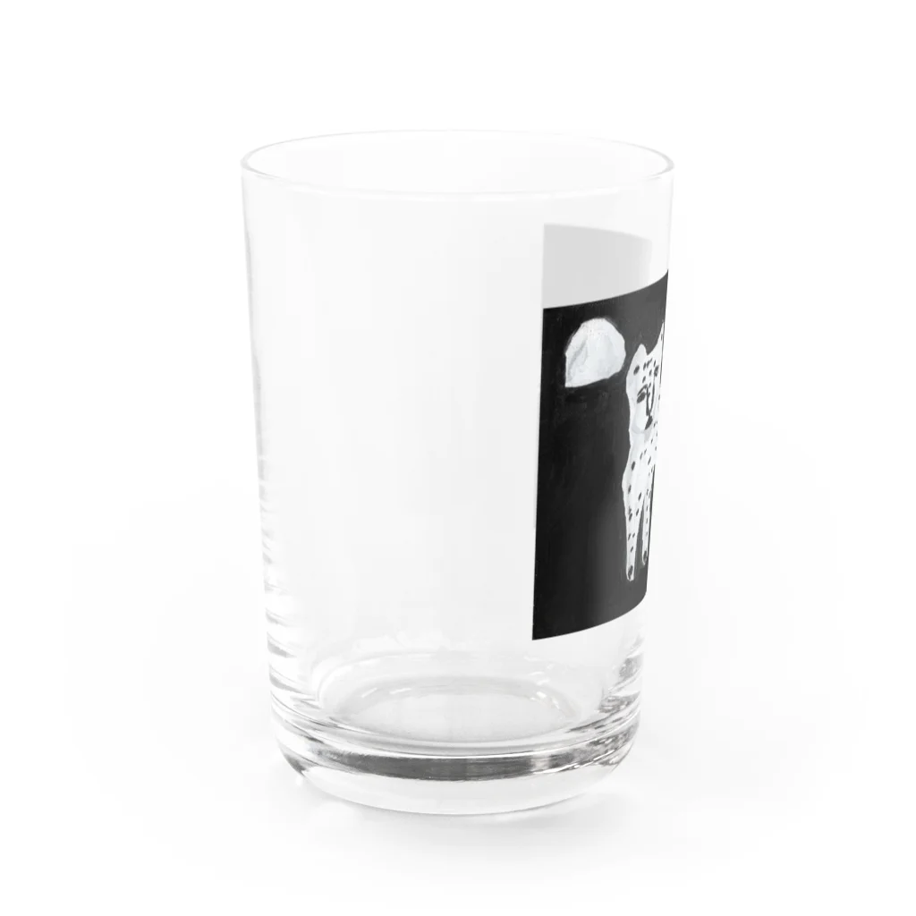 The Lonely Cheetahのさびしいチーター Water Glass :left