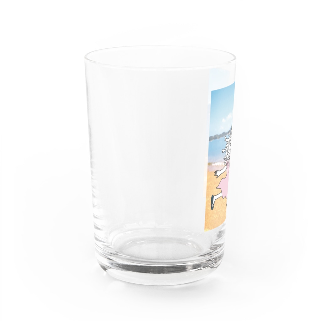 杜の魚の海とメデューサ Water Glass :left