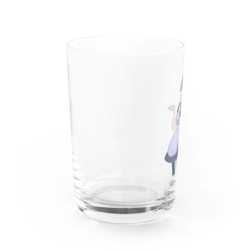 梅兎彩の夏服メイドちゃん Water Glass :left