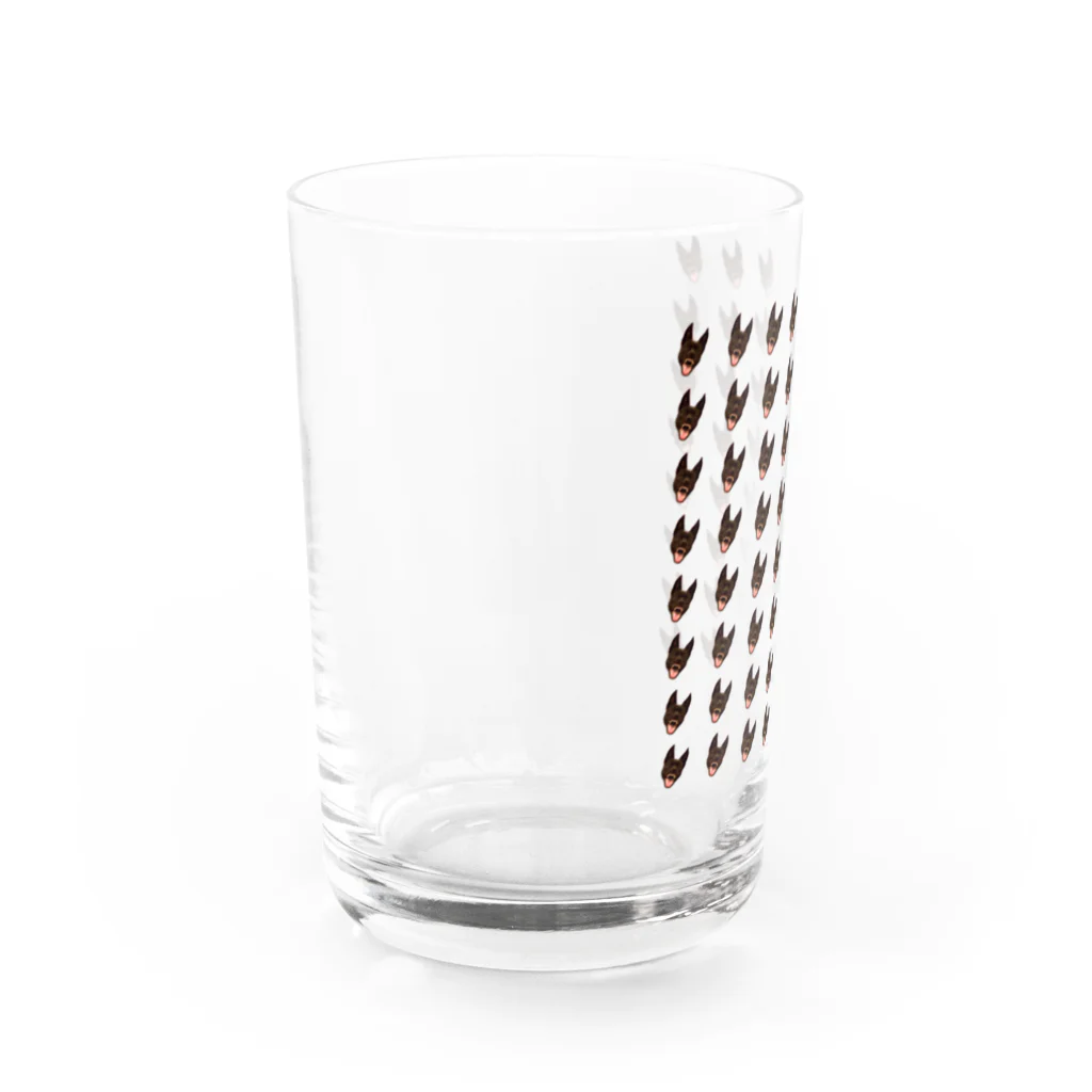 おこめののこのかわいいわんちゃんの柄 Water Glass :left