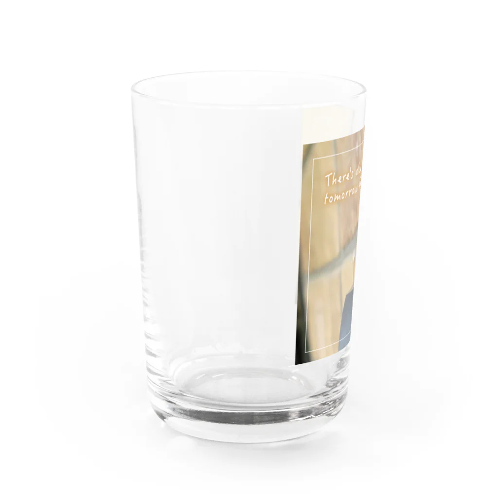 山中屋の雨待ちカエル Water Glass :left