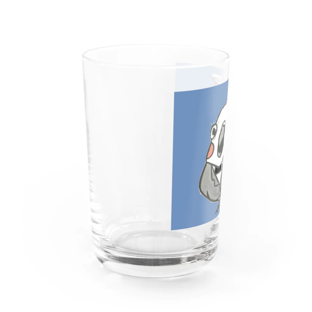 みつぞno鳥絵店のオカメインコ　その一 Water Glass :left