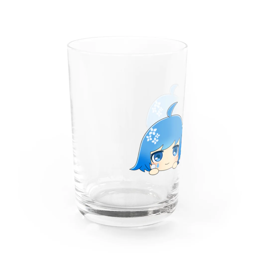 あらなみのおみせのユウナギねそべり。 Water Glass :left