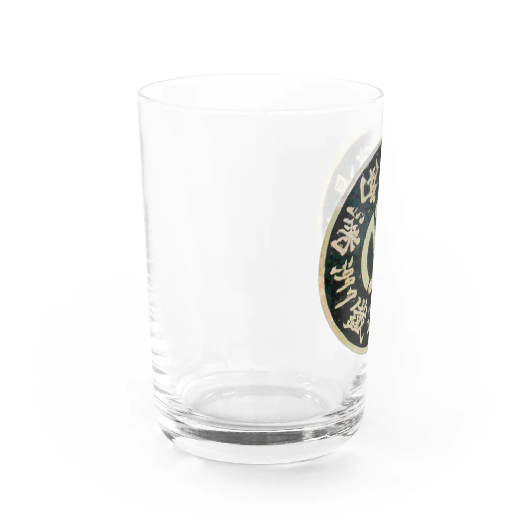 office SANGOLOWの南満州鉄道黒丸ロゴ Water Glass :left