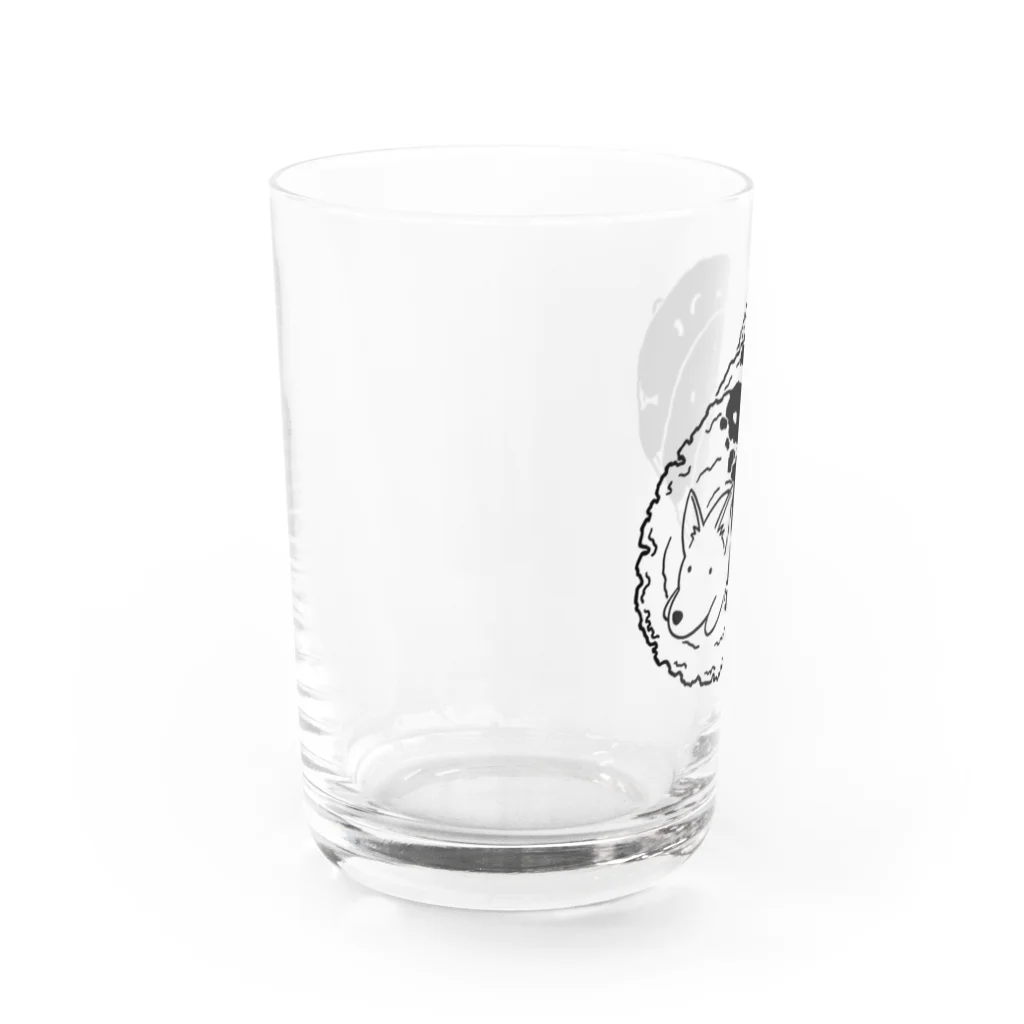 べいきんぐぱうだあのオールドファッション（チョコレート）：ブラック Water Glass :left