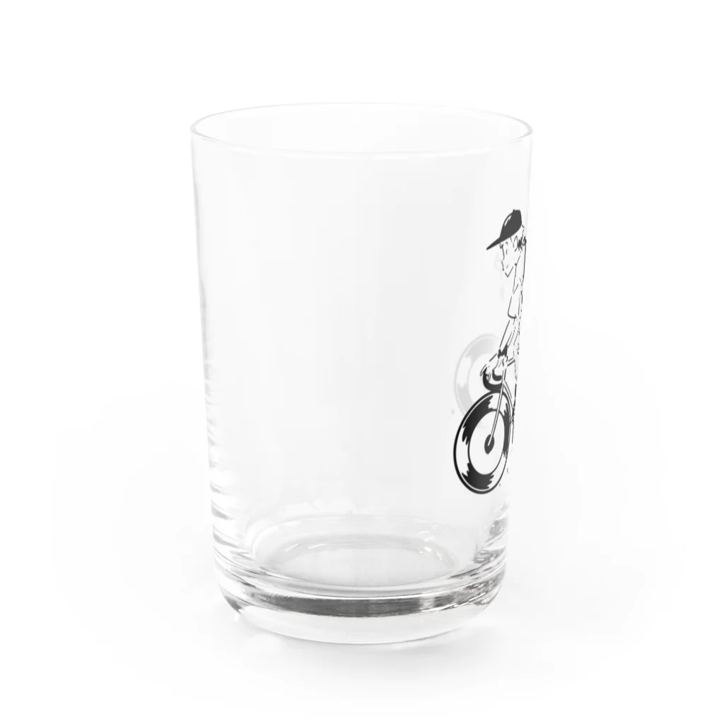 山形屋米店のピストバイクでポタリング Water Glass :left