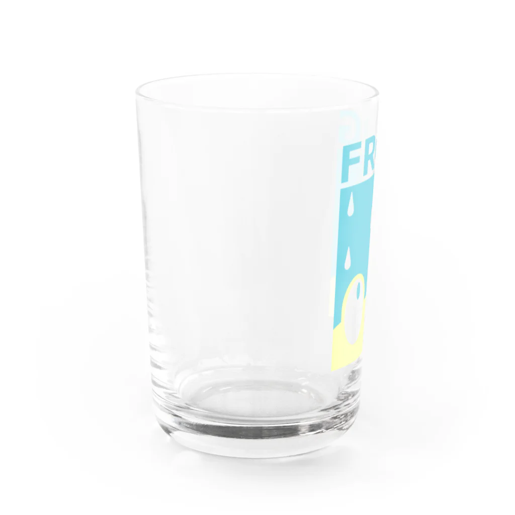 フラグルフロッグのアマガエル（イエロー） Water Glass :left