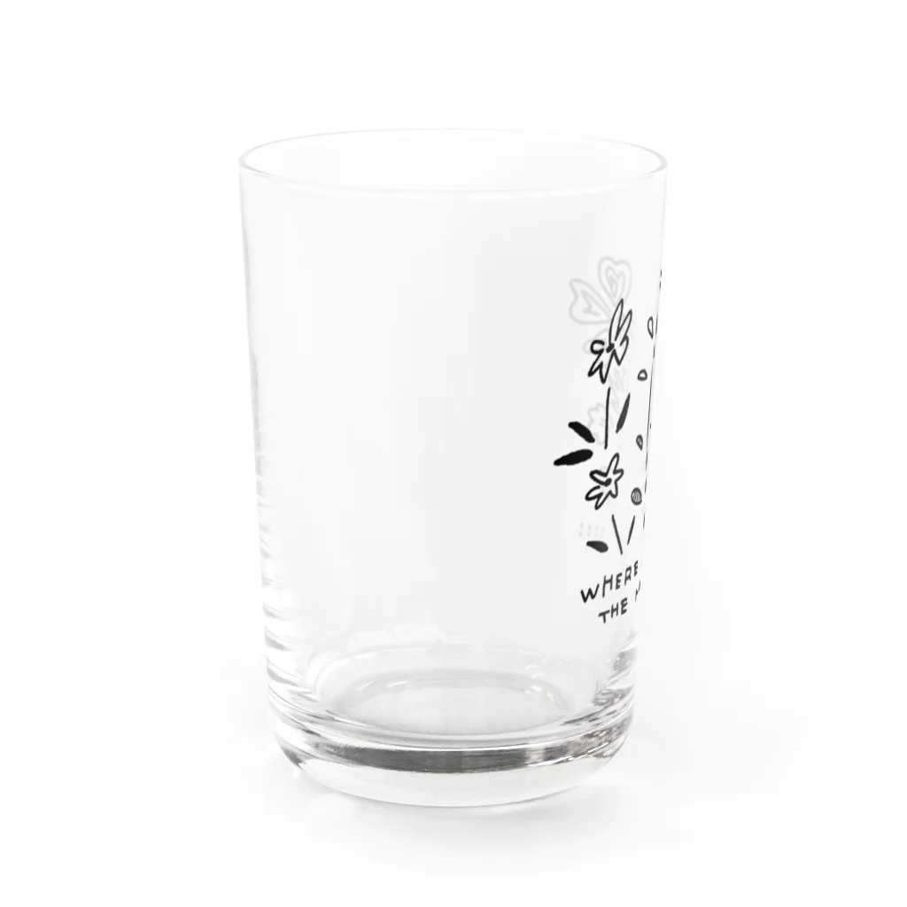 アトリエやまのうえのお花シリーズ グラス左面