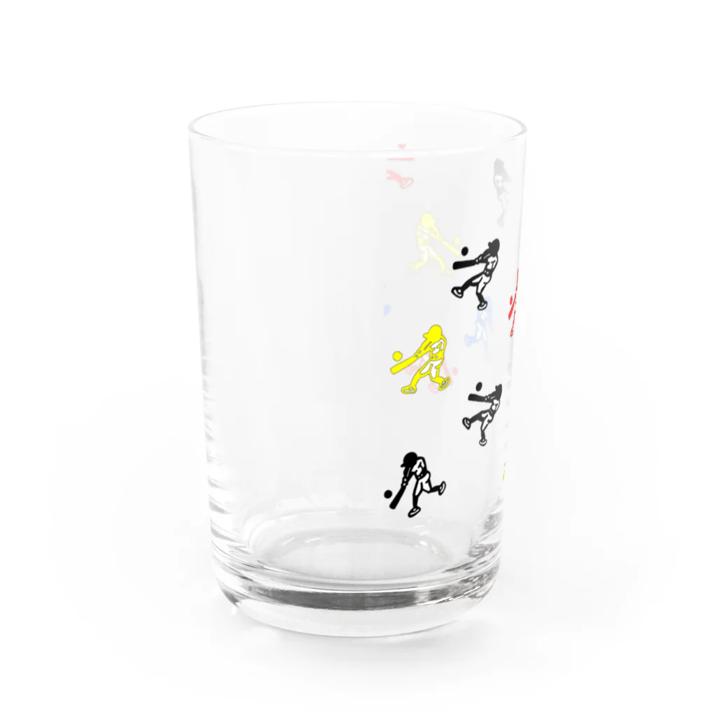 greetenの野球めいいっぱい 野球 Water Glass :left