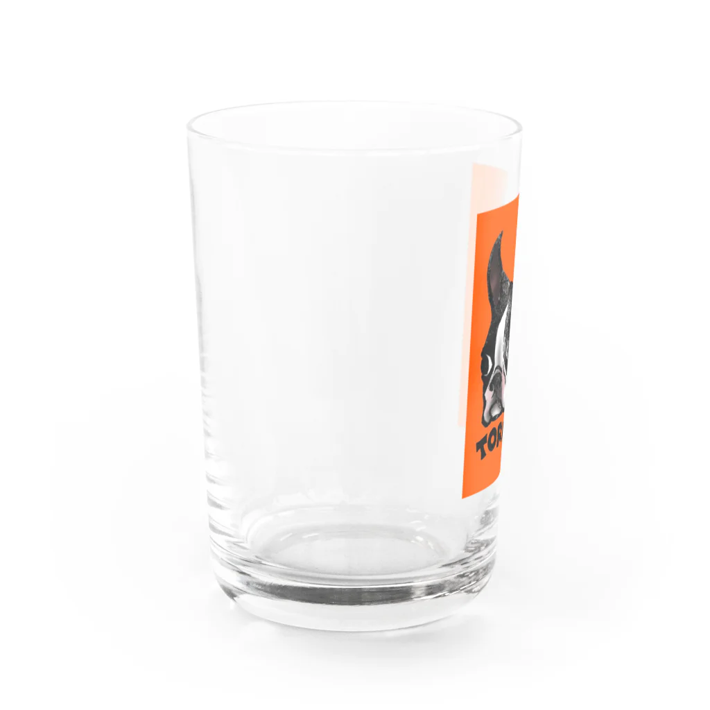 小樽虎太郎のボストンテリア　TORATARO Water Glass :left