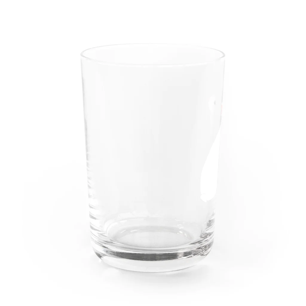 ゆるるのどこにいこうかな まっ白 Water Glass :left