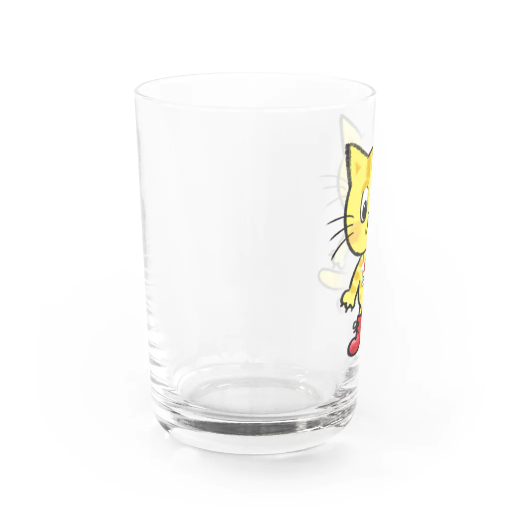 にゃんぴーのふつうのにゃんぴー Water Glass :left