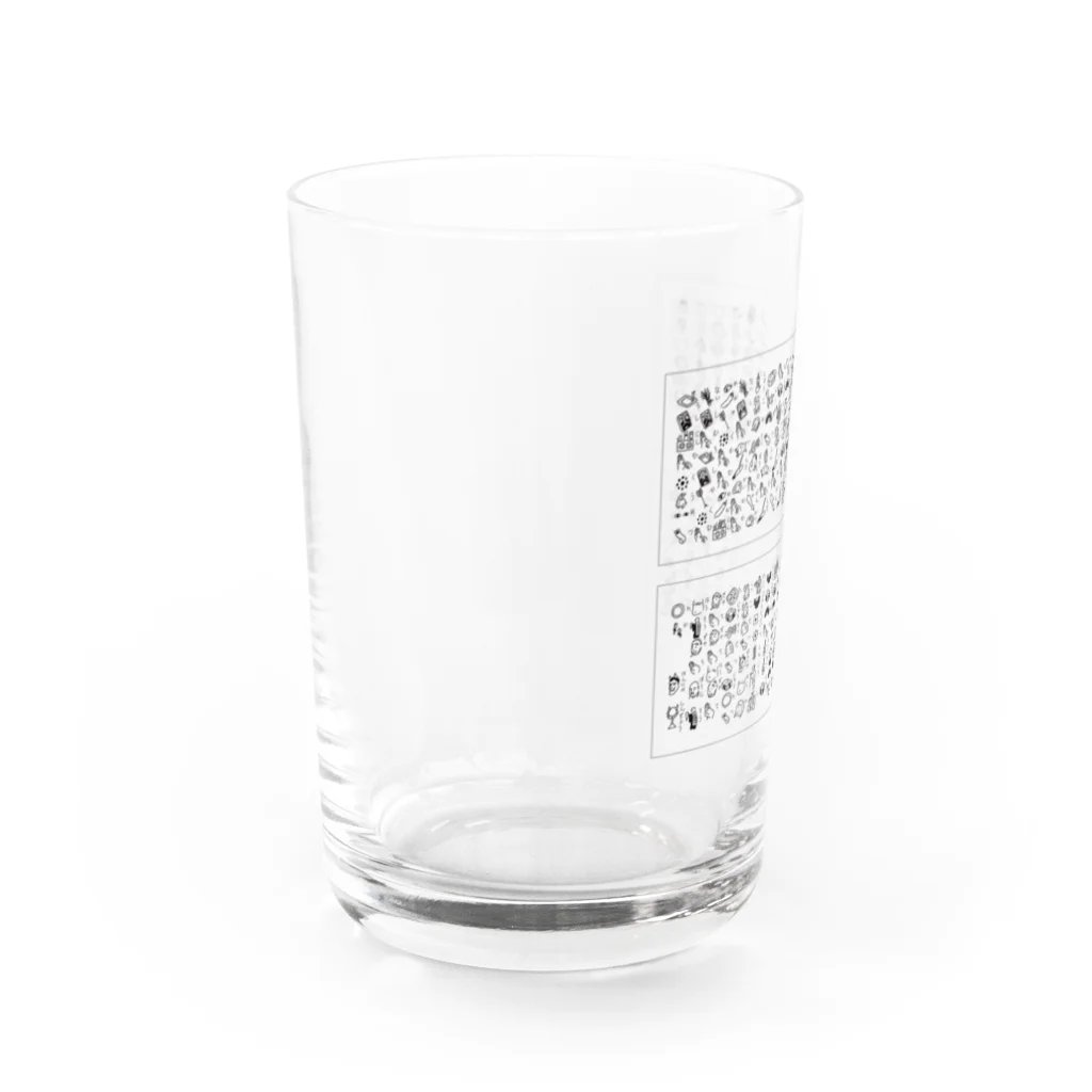 puikkoの絵般若心経 Water Glass :left