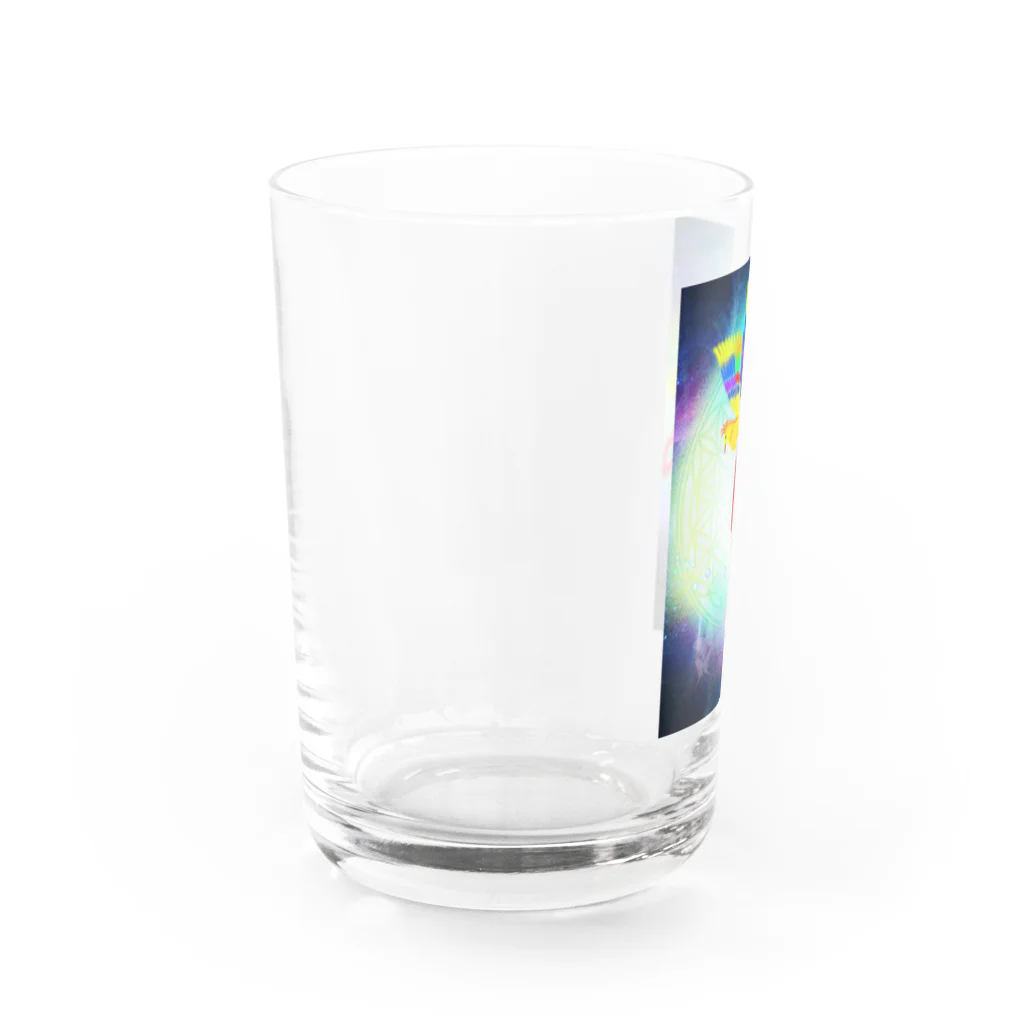 銀の龍の不滅の鳳凰様 Water Glass :left