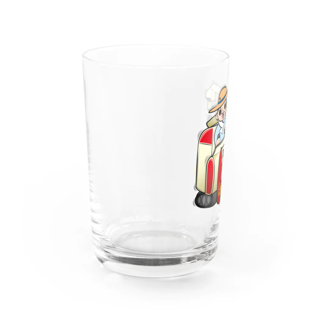 旨味教授といちごもちぷりんのコンバイン Water Glass :left