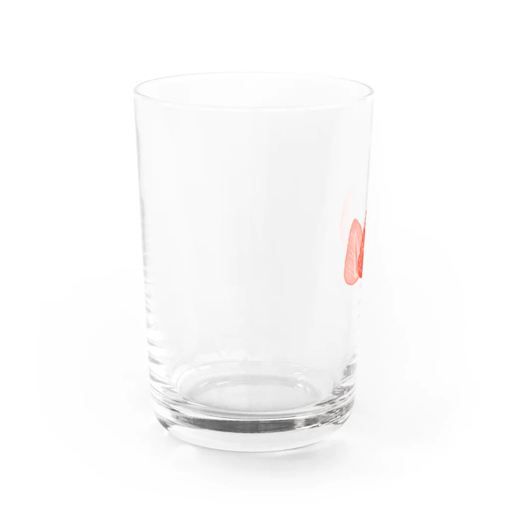 tekitouの苺 Water Glass :left