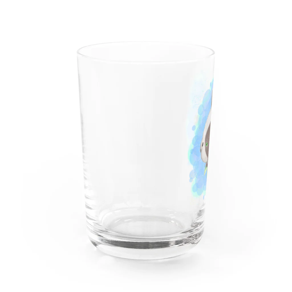 たぬきの残像のさいわいのねこ　ジョバンニ Water Glass :left