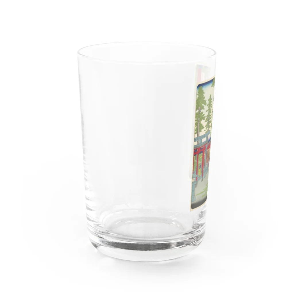 旨味教授といちごもちぷりんの東京名所四十八景　王子稲荷内白狐乃社 Water Glass :left