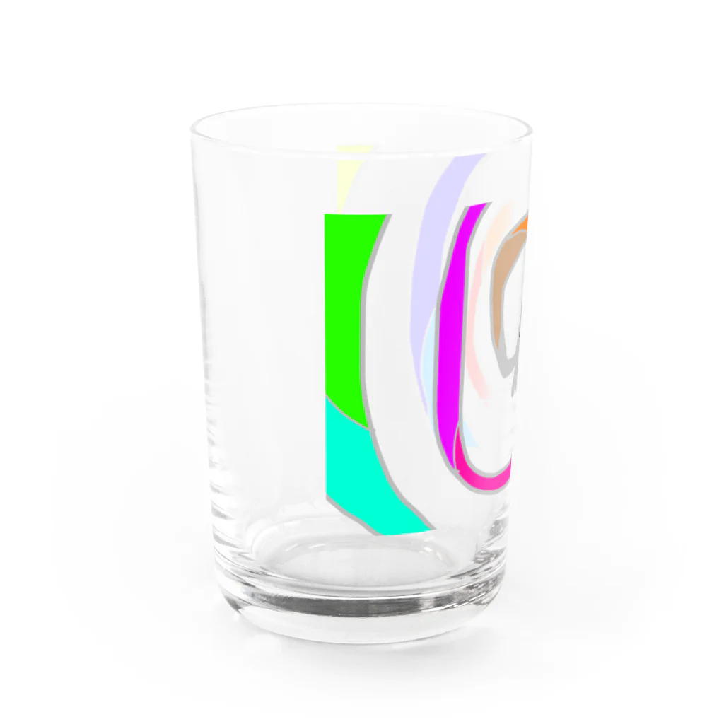 なぞなぞのレインボーゾウスパイラル Water Glass :left