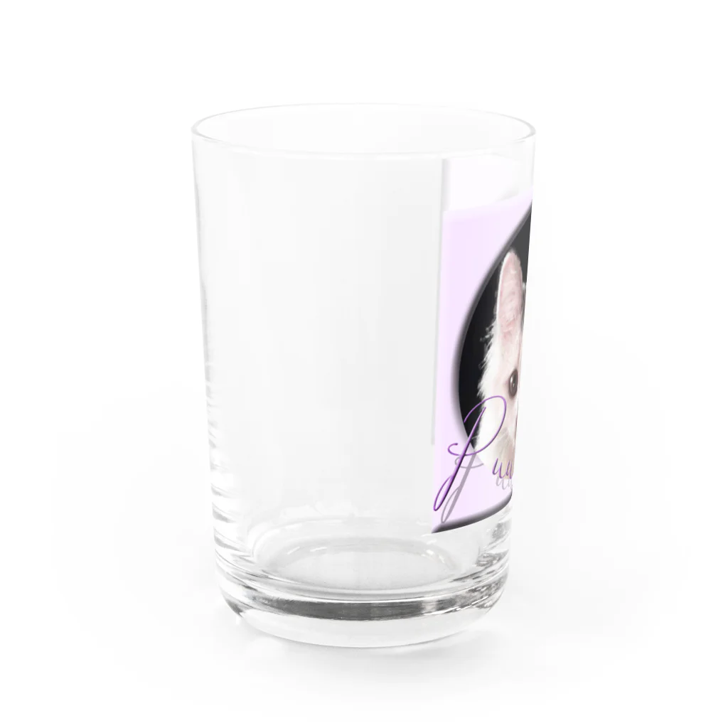 ぬくもふ屋　【猫 犬の似顔絵描き】のPuu Water Glass :left