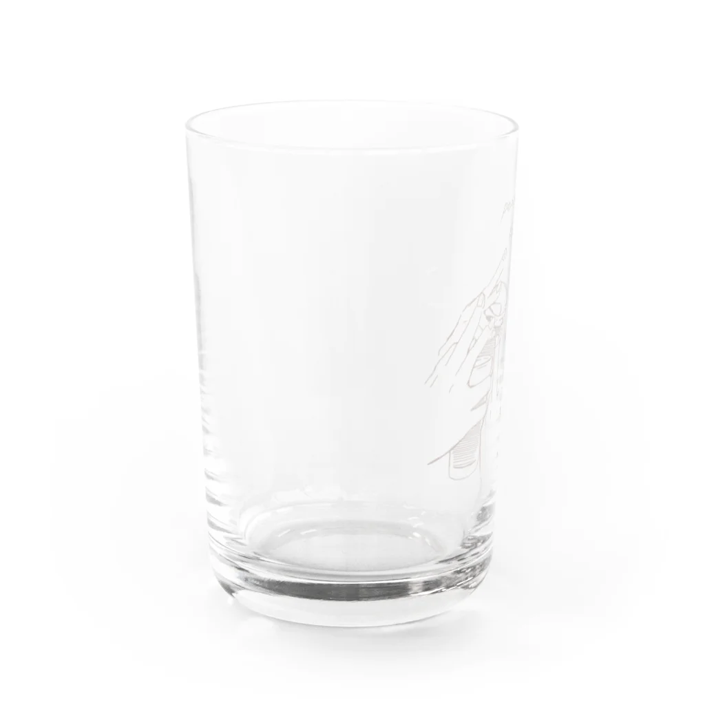 airistoreの出前館創業者　花蜜幸伸さんのPEACE　KANPAI！プロジェクト Water Glass :left