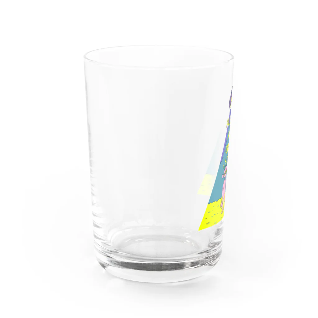 あきらんどの宇宙人と女の子 Water Glass :left