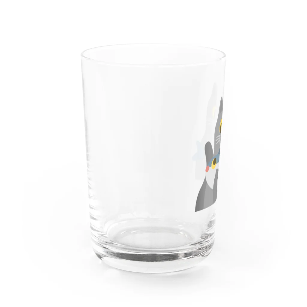 Higucciniの抱きマグロのボナさん Water Glass :left