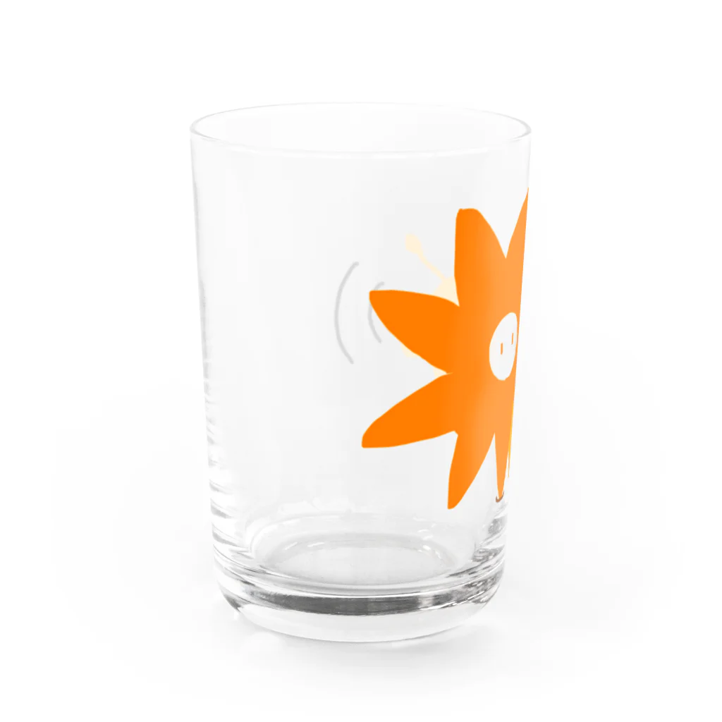 なぞなぞのたてがみ車輪ライオン Water Glass :left