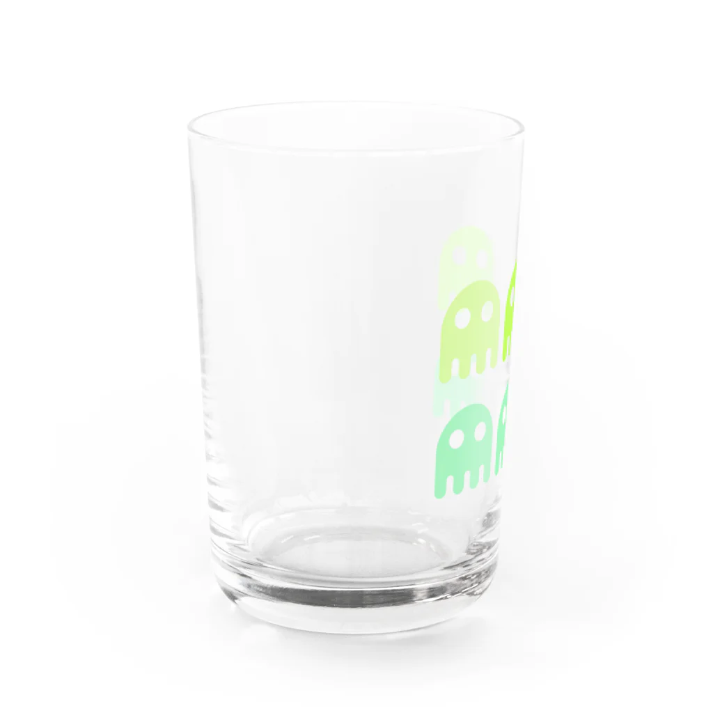 Yu_and_Iのカラフルエイリアン〈green〉 Water Glass :left